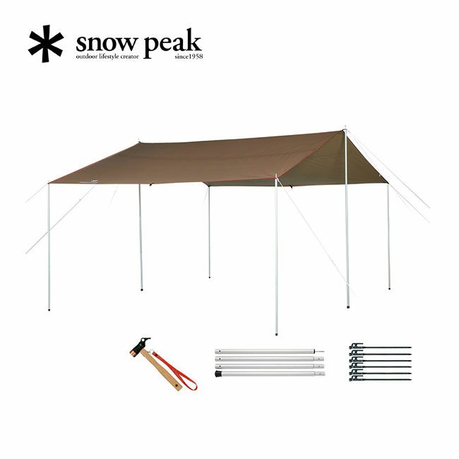 スノーピークpeakHDタープシールドレクタMProsセット snow peak スノーピーク HDタープ シールド レクタ（M） Pro セット