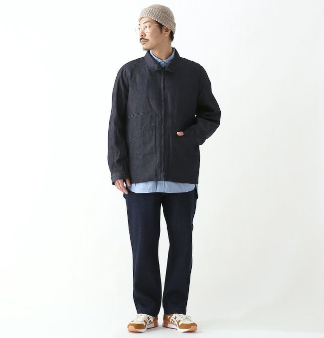 SASSAFRAS ネイビーブラックジャケット Sサイズ SASSAFRAS ネイビーブラックジャケット Sサイズ