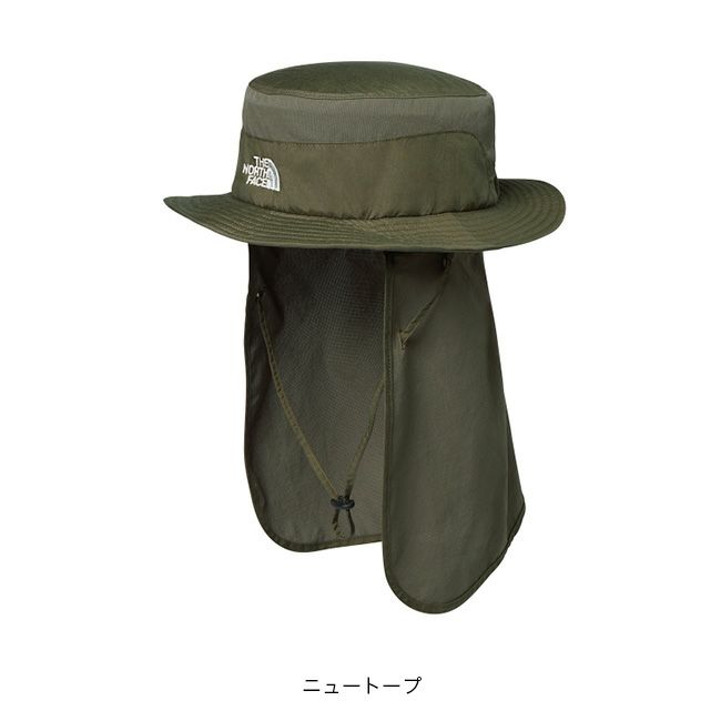 【新品未使用】ノースフェイス/サンシールドハット/オリーブグリーン/Ｍサイズ 新品未使用】ノースフェイス/サンシールドハット/オリーブ