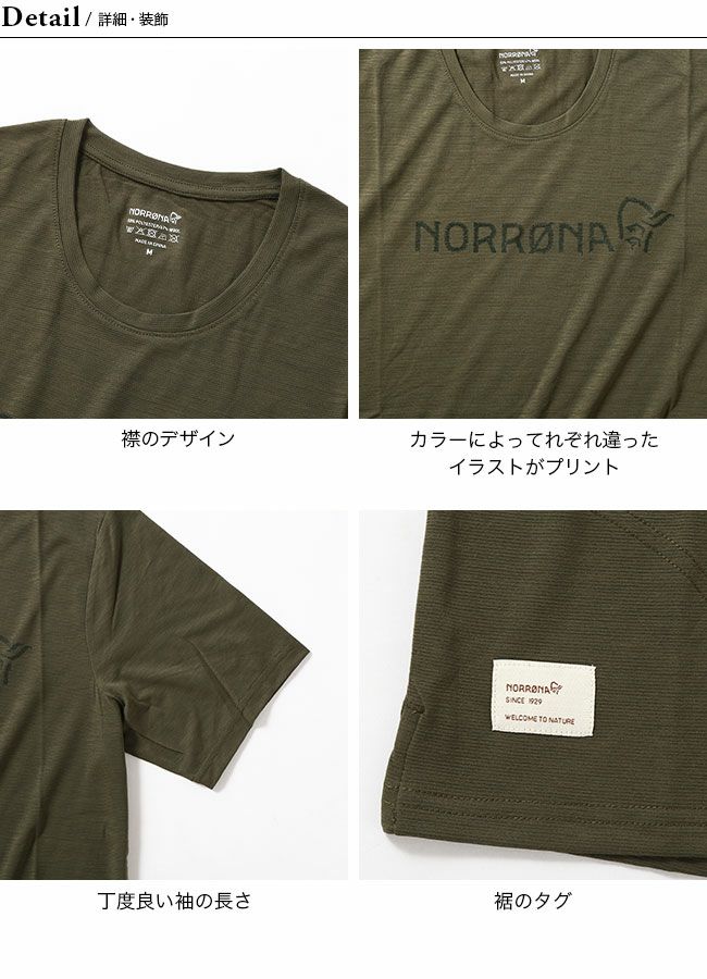 NORRONA ノローナ スヴァルバールウールTシャツ｜Outdoor Style