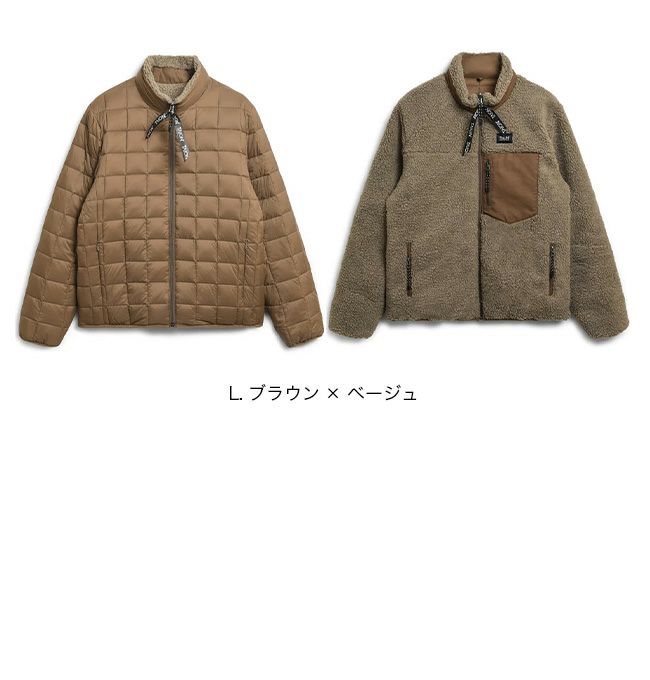 TAION タイオン ダウンボアリバーシブルジャケット ユニセックス