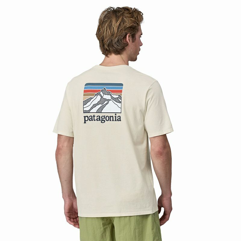 patagonia パタゴニア ラインロゴリッジポケットレスポンシビリTee メンズ｜Outdoor Style サンデーマウンテン