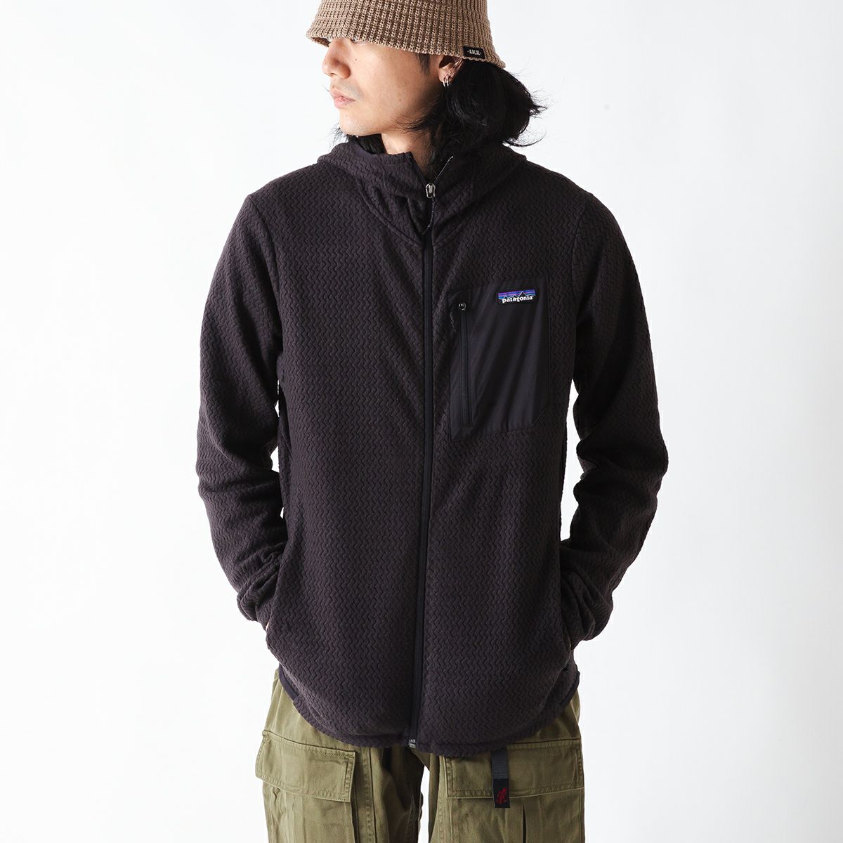 patagonia パタゴニア R1エアフルジップフーディ メンズ｜SUNDAY 