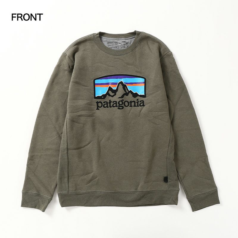 Patagonia】パタゴニア L スウェット ベージュ 薄茶色 ロゴ - スウェット