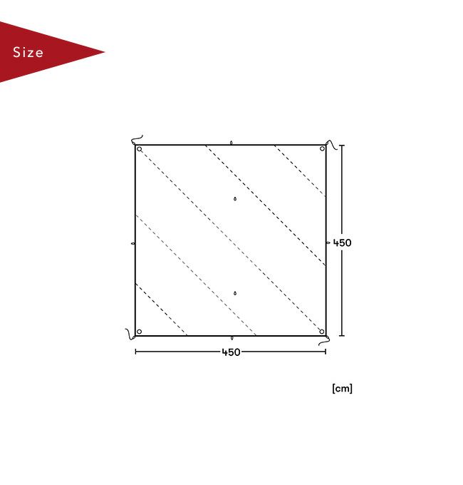 Spatz スパッツ スクエアウィング450BTCタープ｜SUNDAY MOUNTAIN
