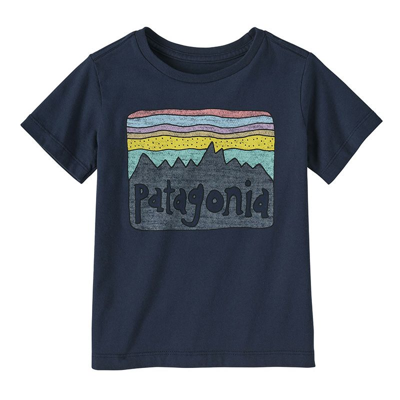 くすみ水色 kids パタゴニア Tシャツ 半袖 XL 新品 最終価格