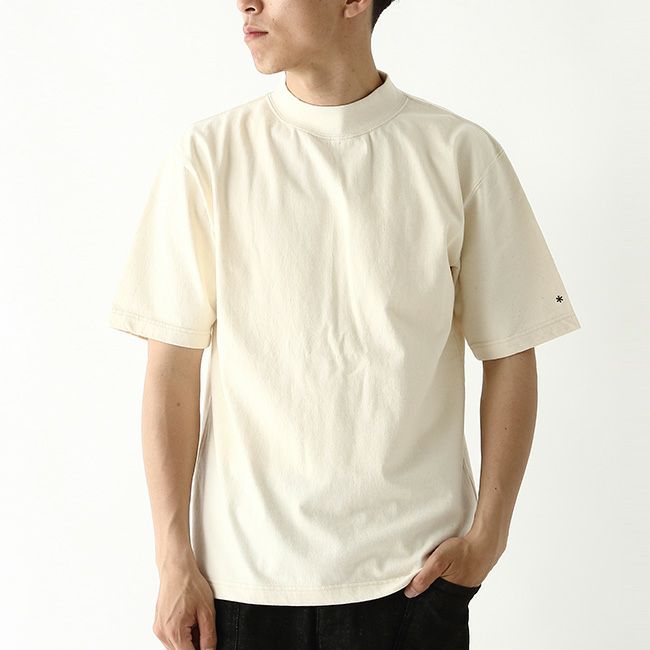 snow peak スノーピーク リサイクルコットンモックネックTシャツ