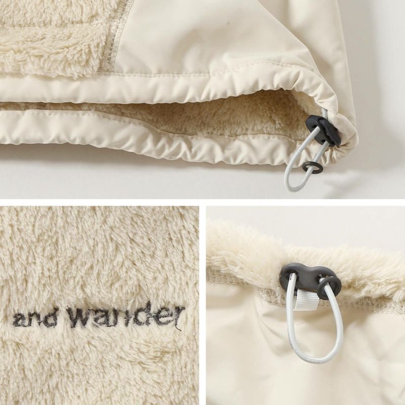 and wander アンドワンダー ハイロフトフリースジャケット