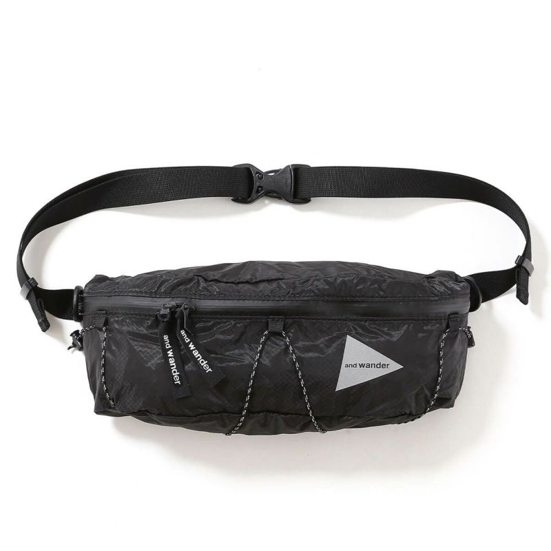 新品 未開封 アンドワンダー シル ウェストバッグ ブルー コーデュラ and wander sil waist bag / アンドワンダー シル ウェスト