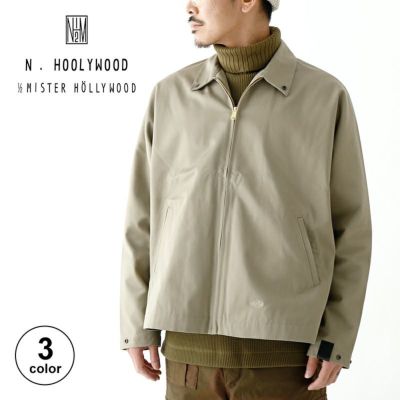 エヌハリウッド22SS 定価4.6万SHIRT BLOUSON シャツブルゾン-