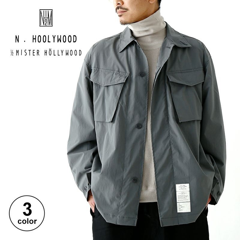 NEW人気エヌハリウッド22SS 定価4.6万SHIRT BLOUSON シャツブルゾン ジャケット・アウター