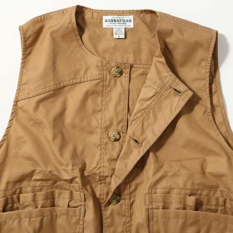 SASSAFRAS(ササフラス) / GARDENER SHIRT -BEIGE-(SF-211858