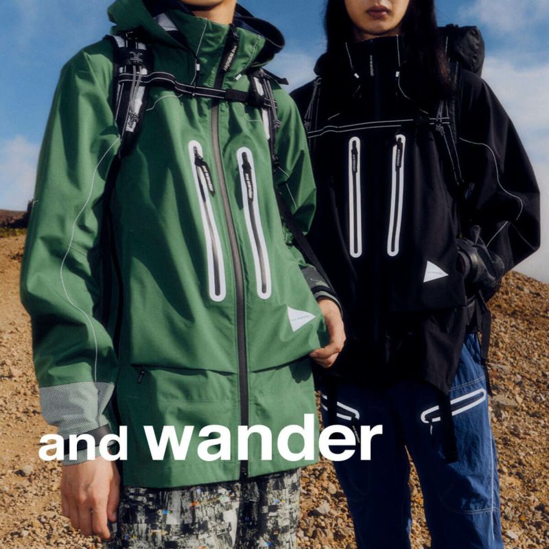 and wander アンドワンダー 3L ULレインジャケット ユニセックス｜Outdoor Style サンデーマウンテン