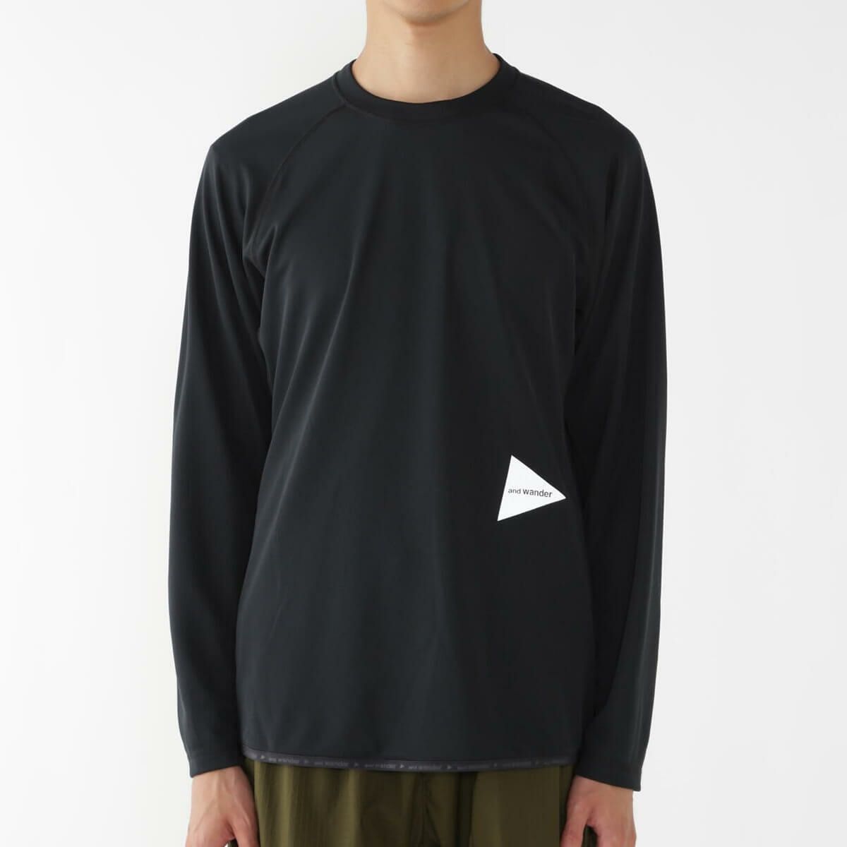 and wander アンドワンダー ドライジャージーラグランLS T