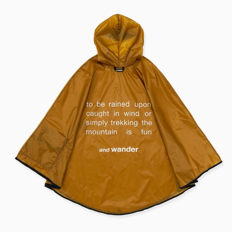 and wander アンドワンダー シルポンチョ｜SUNDAY MOUNTAIN