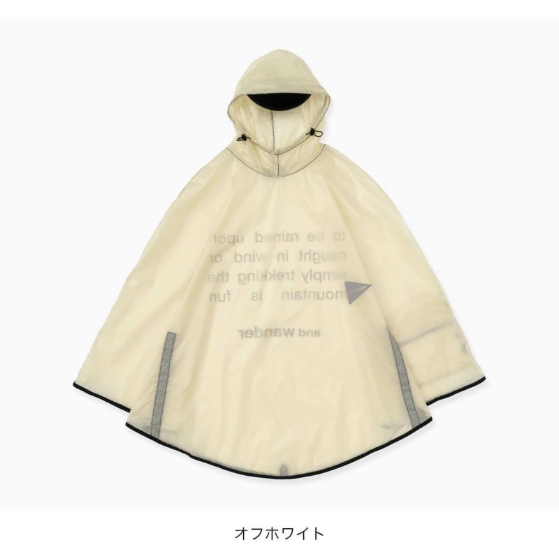 and wander アンドワンダー シルポンチョ｜SUNDAY MOUNTAIN｜サンデー