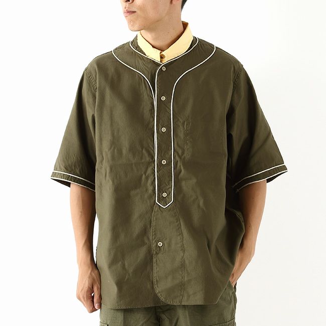 NIGEL CABOURN ナイジェルケーボン ベースボールシャツS/Sタイプ 