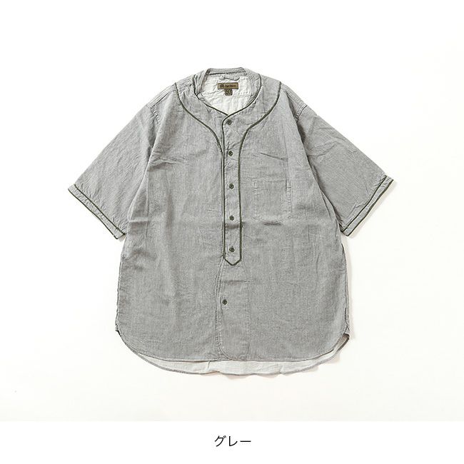 NIGEL CABOURN ナイジェルケーボン ベースボールシャツS/Sタイプ2