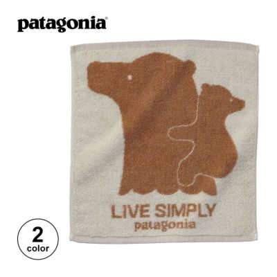 patagonia パタゴニア 今治フェイスタオル 熊と魚