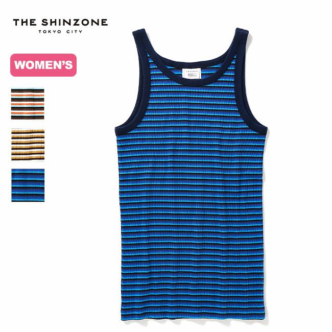 公式の店舗 SHINZONE THE ザ マルチボーダータンクトップ シンゾーン トップス
