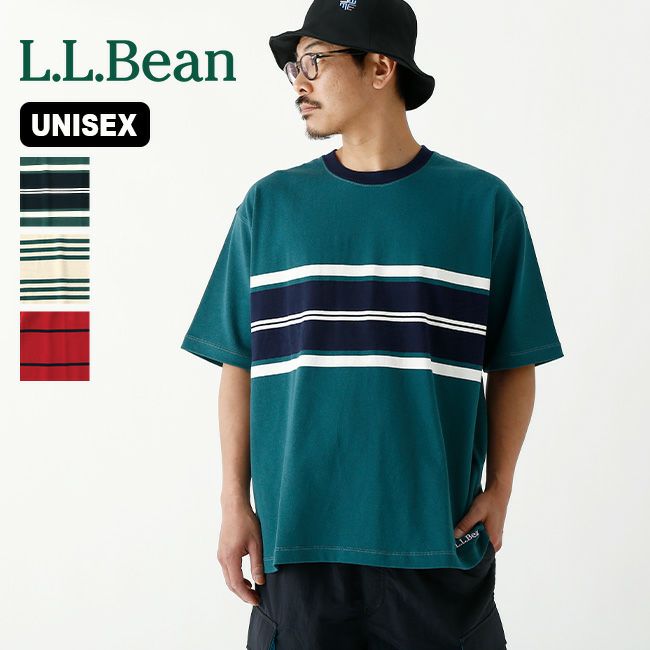 L.L.Bean エルエルビーン ビーンズストライプクルーネックTシャツ