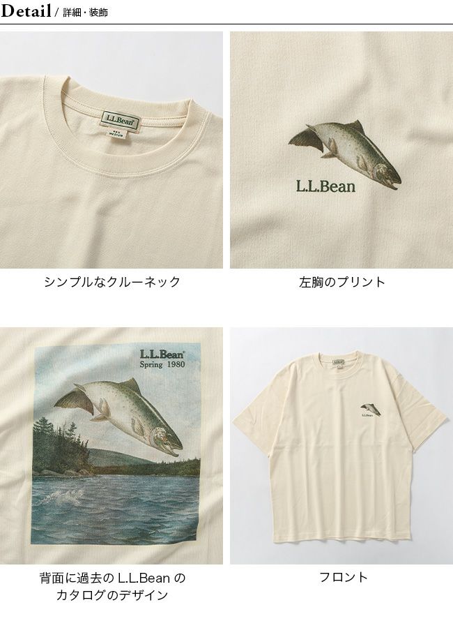 L.L.Bean エルエルビーン ビーンズ1980SSカタログトラウトTシャツ 