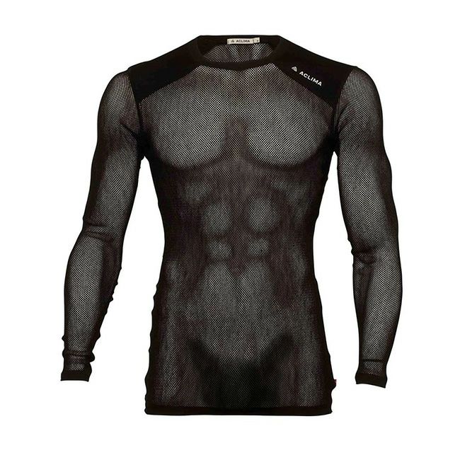 ACLIMA アクリマ ウールネットライトクルーネック メンズ