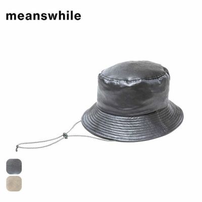 meanswhile ミーンズワイル ドレスサテンアジャスタブルハット