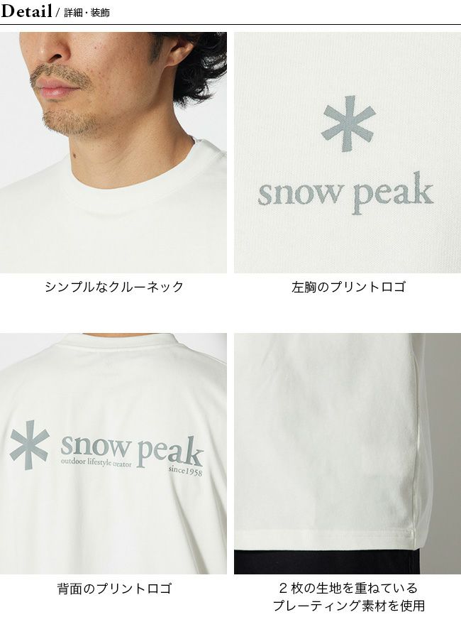 snow peak スノーピーク スノーピークロゴTシャツ