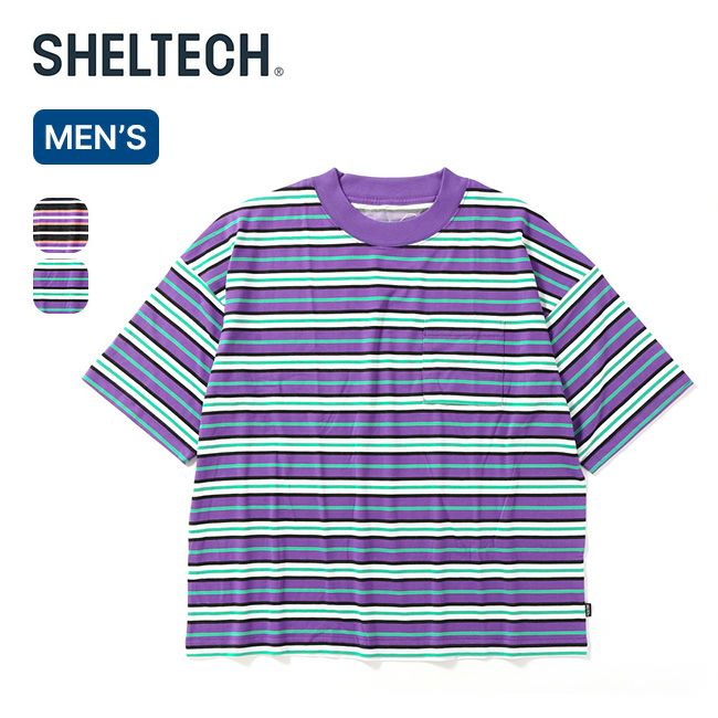 SHELTECH シェルテック ワイドボーダーT メンズ