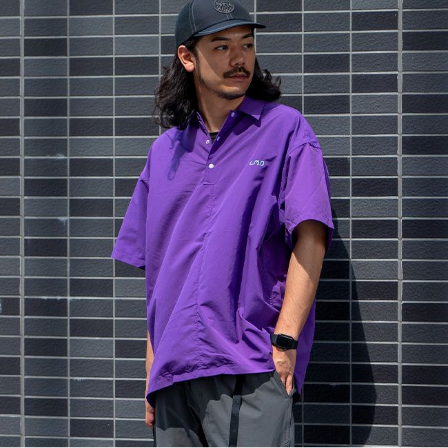L.M.O エルエムオー ナイロンプルオーバーシャツ