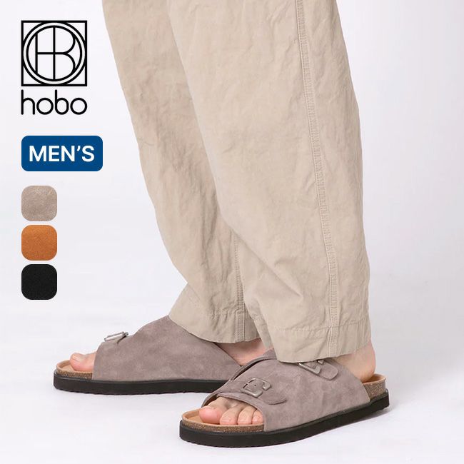 hobo ホーボー カウレザー フルスライドサンダル