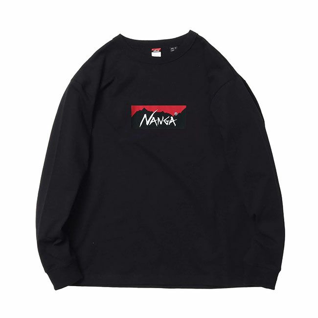 NANGA ナンガ エコハイブリッドボックスロゴL/S TEE｜Outdoor Style