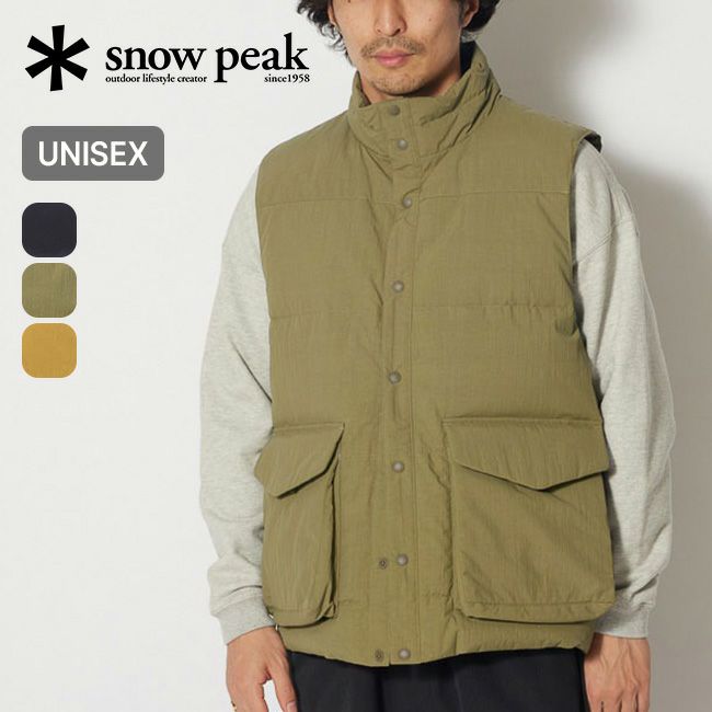 snow peak スノーピーク リサイクルダウンベスト｜Outdoor Style