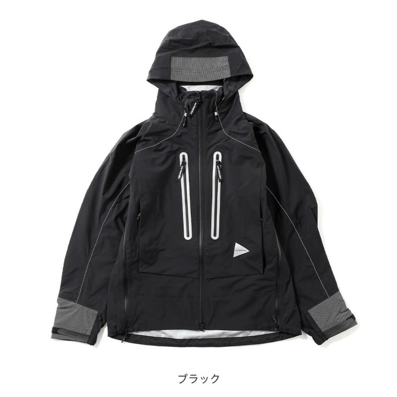 andWonder レインジャケット and wander アンドワンダー 2.5L ハイカーレインジャケット(WS