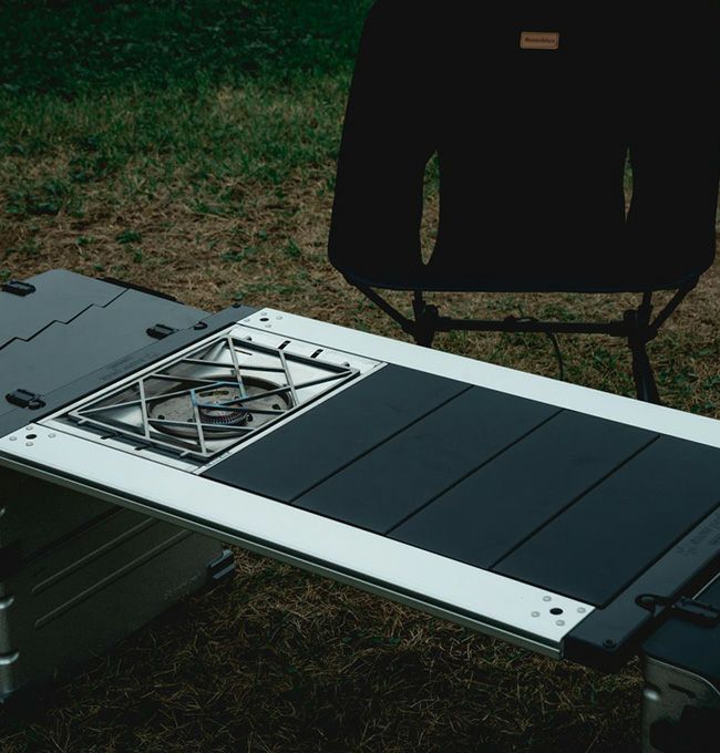 37CAMP サンナナキャンプ フラット五徳 チタン製(ブラスト仕上げ