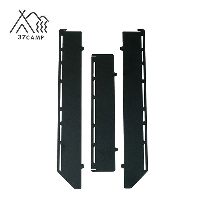 37CAMP サンナナキャンプ FBパネル用風防 つや消し黒(ステンレス製)