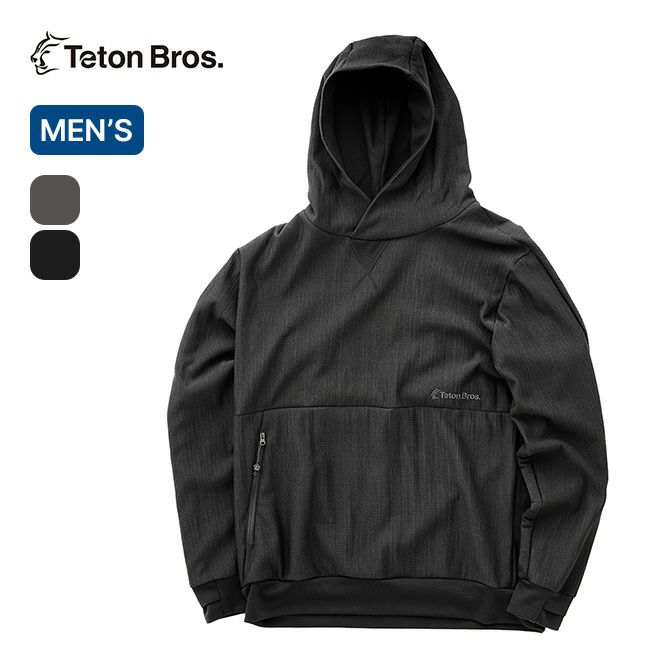 Teton Bros.｜MOB Wool Hoody (Men) #Black [TB233-67030] - ウェア