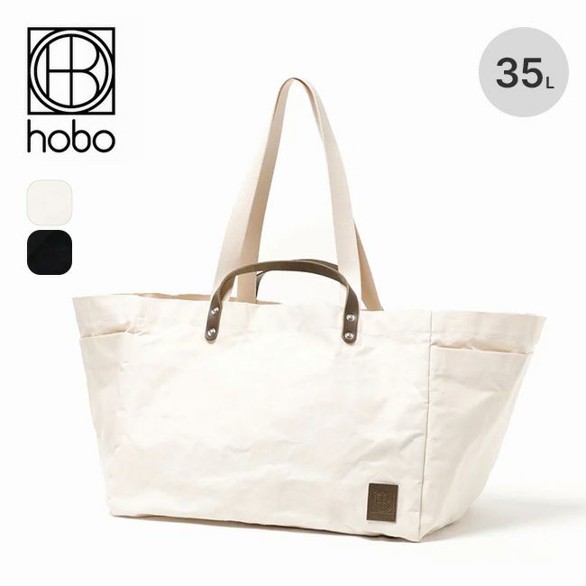hobo ホーボー 2WAYトートバッグダックキャンバスウィズカウレザー