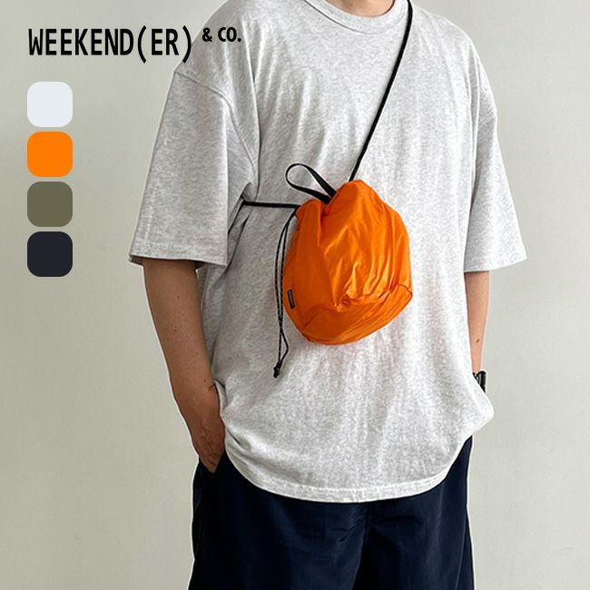 WEEKEND(ER) ウィークエンダー リップナイロンドローストリングショルダー