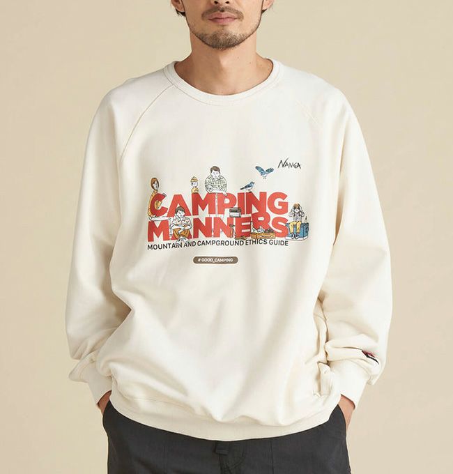 NANGA ナンガ エコハイブリッドキャンピングマナーペグ＆ロープスウェットシャツ