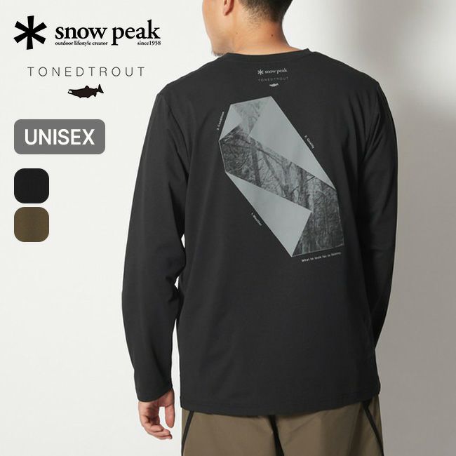 snow peak×TONEDTROUT スノーピーク×トーンドトラウト フォトロングスリーブTシャツ
