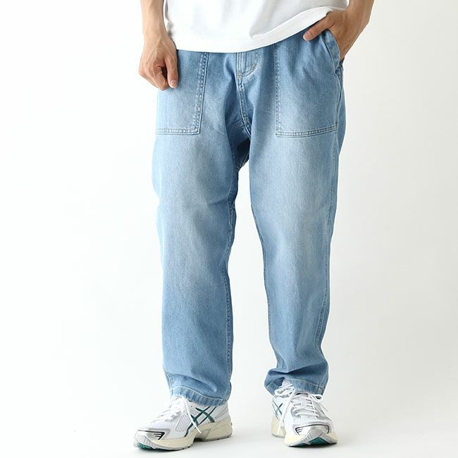 GRAMICCI グラミチ ストレッチデニムルーズテーパードパンツ ユニセックス