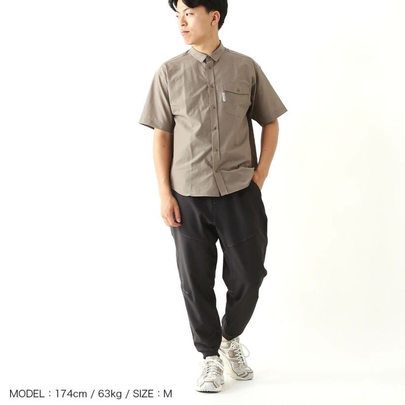 and wander アンドワンダー ライトストレッチシェルパンツ