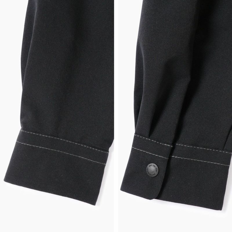 サンプル品　アンドワンダー　黒シャツ　サイズ4　タイプライターシャツ and wander（アンドワンダー） ライトダブルクロスシャツ 5745983073