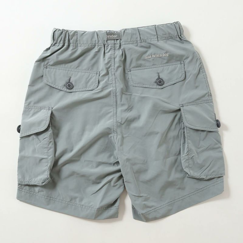 【ほぼ新品】00 Mサイズ and wander ショートパンツ and wander アンドワンダー twill short pants (M) ＜ブラック