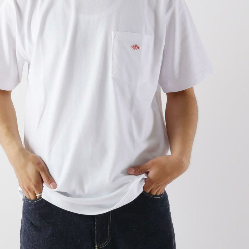 【新品タグ付き】DANTON オリーブ Tシャツ ポケット付き 足*8様 DANTON ポケットTシャツ オリーブグリーン サイズ40 送料
