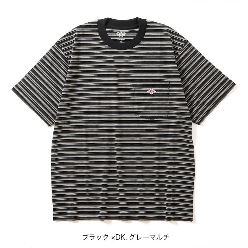 ＜DANTON＞ メンズ　ボーダー スウェット Tシャツ DANTON＞ ボーダー スウェット Tシャツ（スウェット）｜DANTON