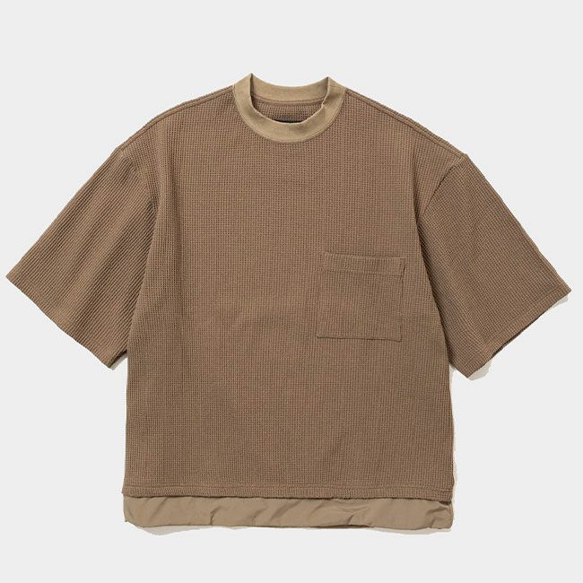 meanswhile ミーンズワイル ソロテックス ワッフルS/S Tee