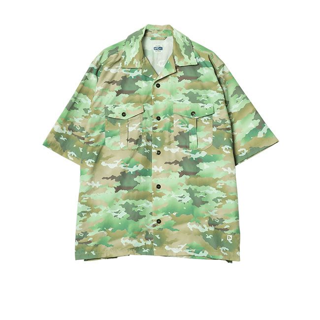 ARMY TWILL アーミーツイル カモプリントH/Sユーティリティシャツ
